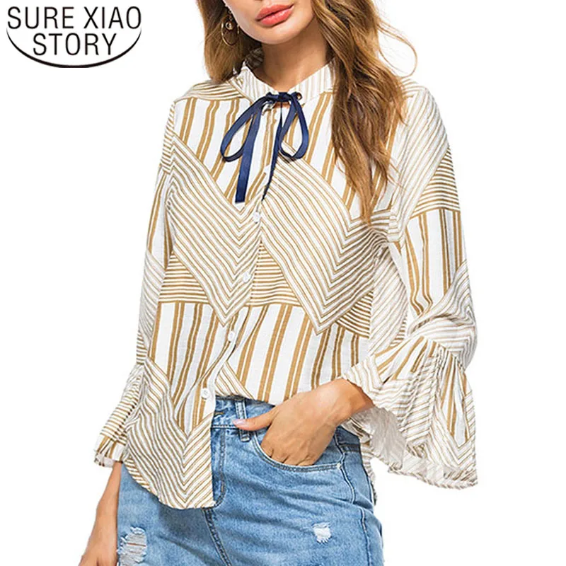Blusas mujer de moda 2019 chiffon blouse shirts women tops blouse for women shirts ladies tops long sleeve Bow Striped 4760 50
Blusas mujer de moda 2019 chiffon blouse shirts women tops blouse for women shirts ladies tops long sleeve Bow Striped 4760 50