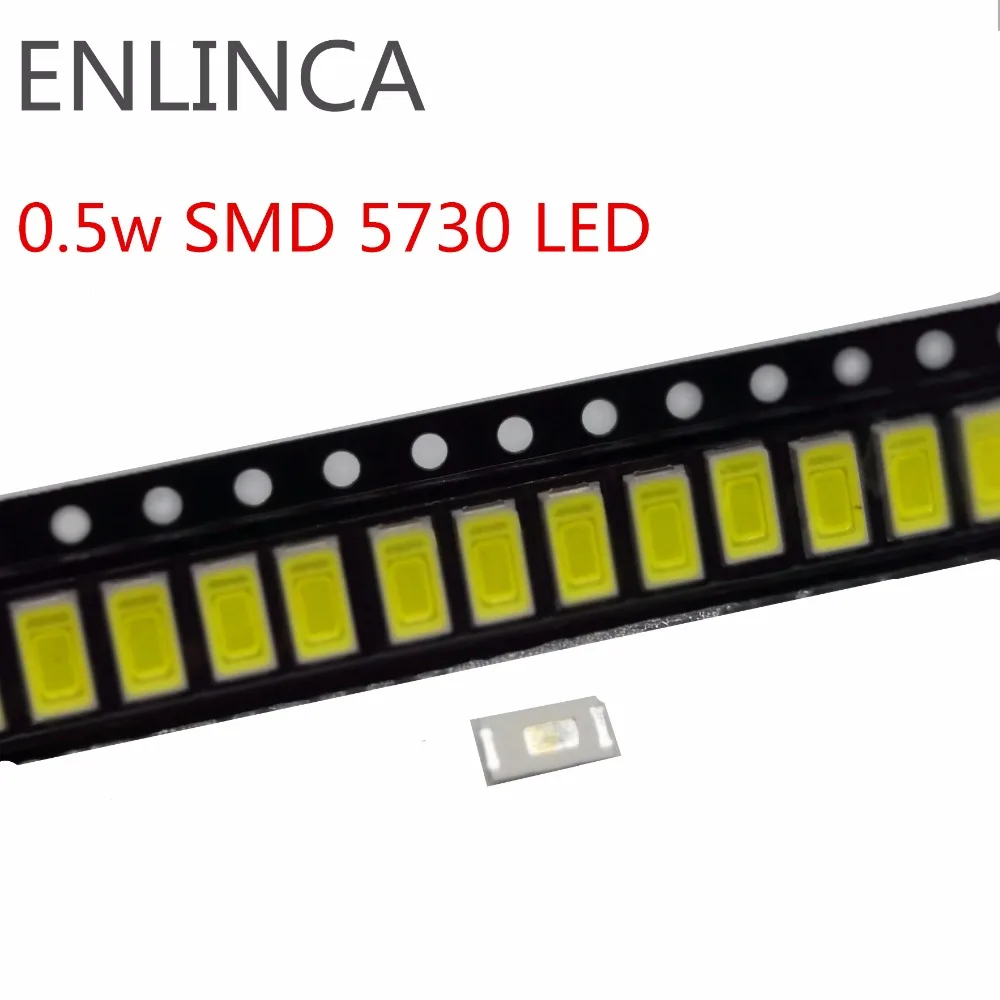 100-1000Pcs 5630 5730-CW WW 0.5W-150Ma 50-55lm 6500K White Light SMD 5730 5630 LED 5730 diodes 3.2 - 3.4V
100-1000Pcs 5630 5730-CW WW 0.5W-150Ma 50-55lm 6500K White Light SMD 5730 5630 LED 5730 diodes 3.2 - 3.4V