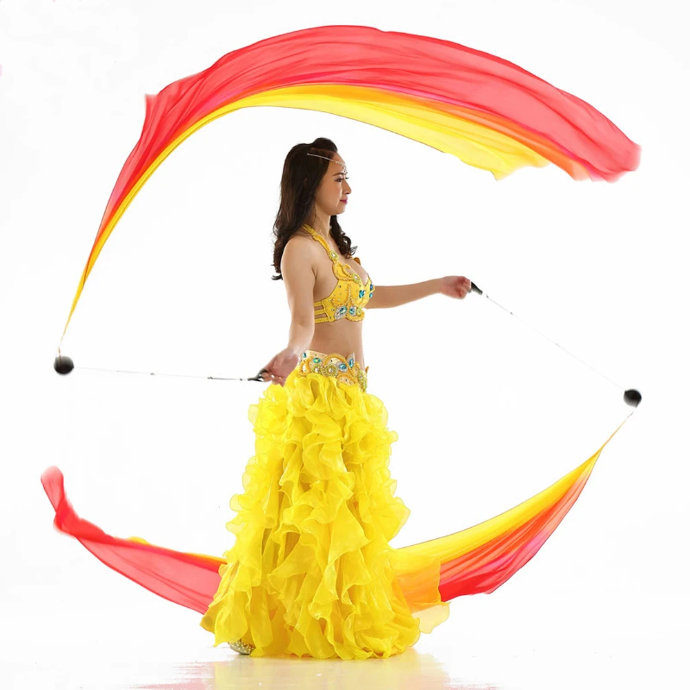 100% Real Silk Belly Dance Veil Poi Streamer for bellydancing accessory single only 1pc S/M/L/XL
100% Real Silk Belly Dance Veil Poi Streamer for bellydancing accessory single only 1pc S/M/L/XL