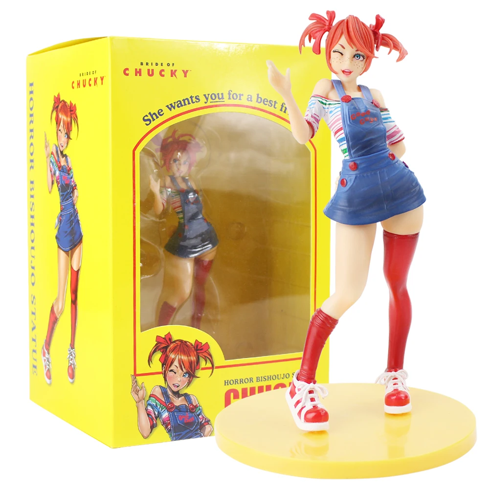 Horror Bishoujo Statue Action Figure Bride of Chucky Good Guys Girl Model Toy Doll Halloween Gifts
Horror Bishoujo Statue Action Figure Bride of Chucky Good Guys Girl Model Toy Doll Halloween Gifts