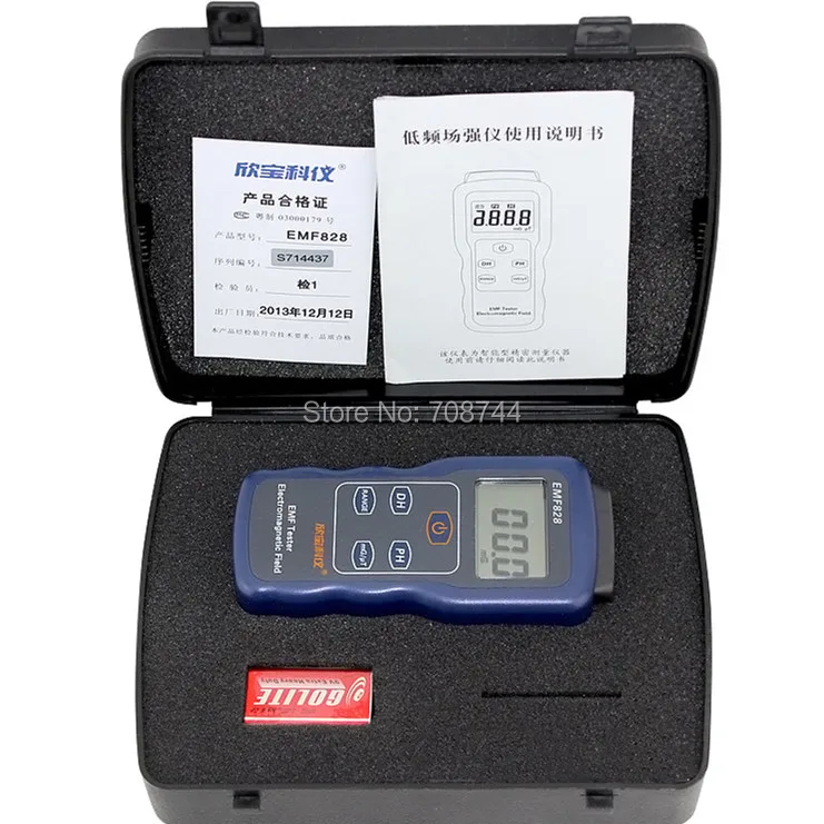 EMF828 EMF-тестер низкочастотный измеритель интенсивности для определенных объектов