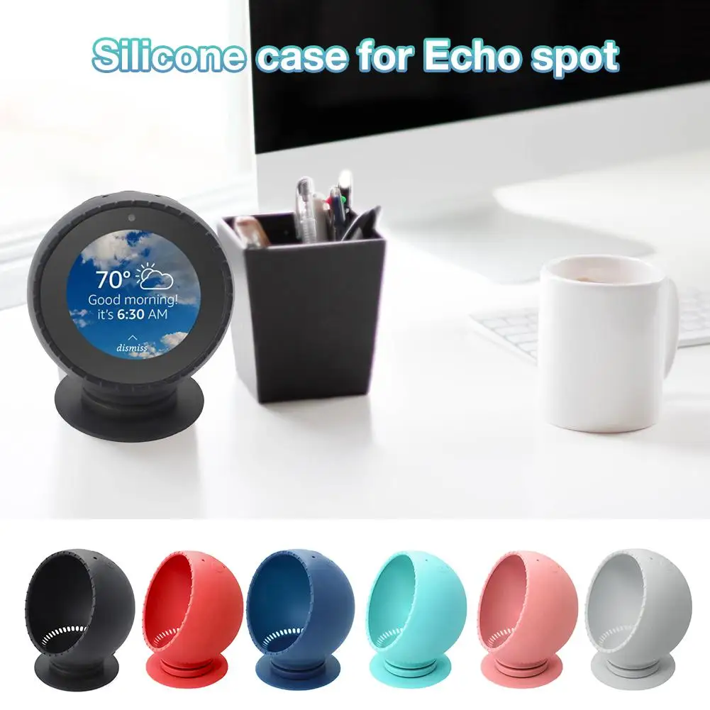 Silicone Case Rotatable Dust-proof Stand Sound Base Case Stand Suction Cup Stand For Amazon Echo Spot Speaker Accessories
Silicone Case Rotatable Dust-proof Stand Sound Base Case Stand Suction Cup Stand For Amazon Echo Spot Speaker Accessories
