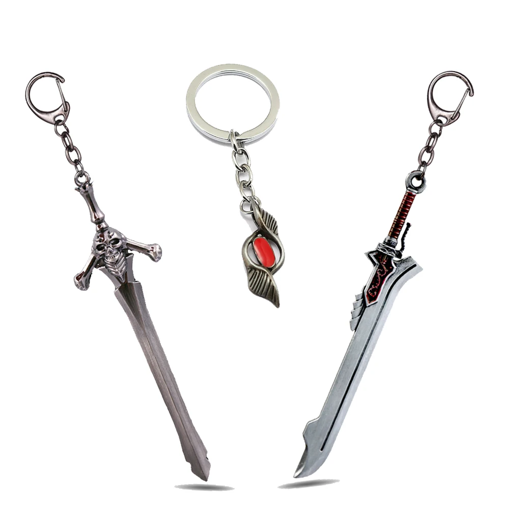 Game Devil May Cry Keychain Keyrings Dante Rebellion Awakening Sword Toy Nero Weapon Red Queen Metal Key Chain Ring Men Jewelry
Game Devil May Cry Keychain Keyrings Dante Rebellion Awakening Sword Toy Nero Weapon Red Queen Metal Key Chain Ring Men Jewelry
