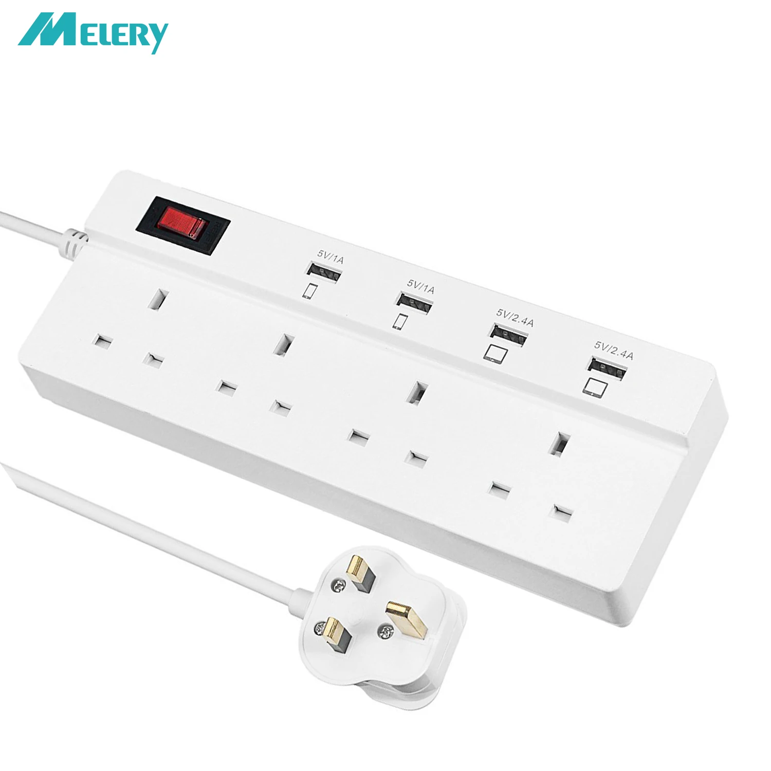 USB Power Strip Surge Protector 4 AC UK Outlets Plug Power Socket with USB Fast Charging Ports USB Tomada 1.8m Extension Cord
USB Power Strip Surge Protector 4 AC UK Outlets Plug Power Socket with USB Fast Charging Ports USB Tomada 1.8m Extension Cord