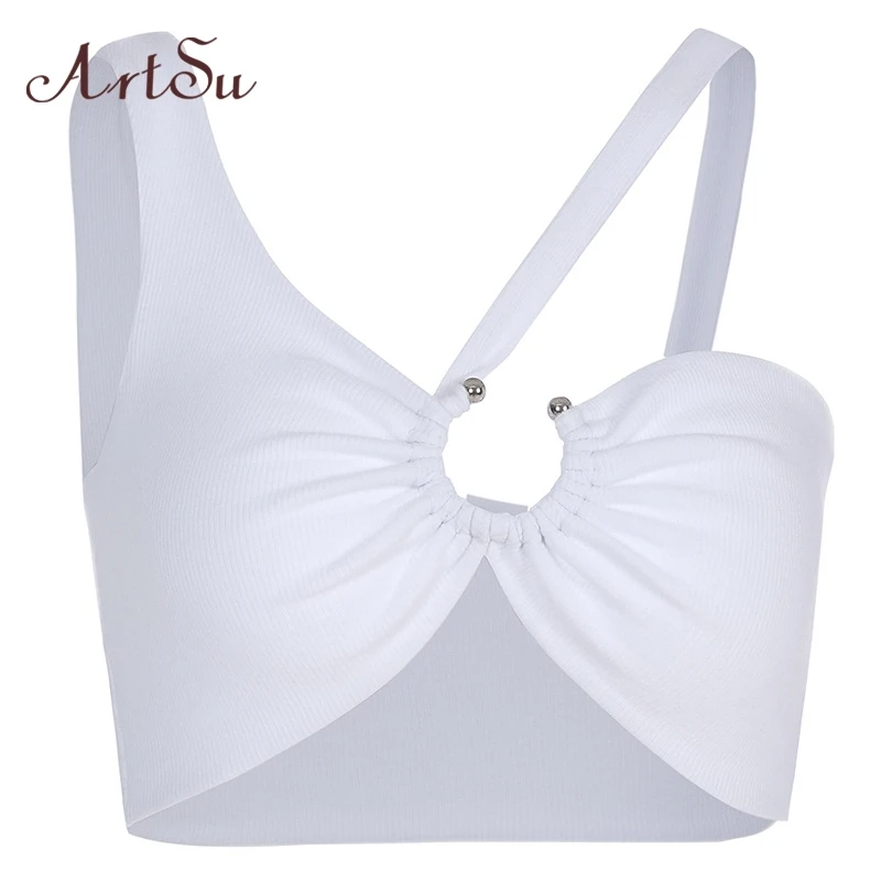 ArtSu Fashion Irregular Backless Bralette Crop Top Women Sleeveless Sexy Camis White Summer Top Ladies Streetwear ASVE20672
ArtSu Fashion Irregular Backless Bralette Crop Top Women Sleeveless Sexy Camis White Summer Top Ladies Streetwear ASVE20672