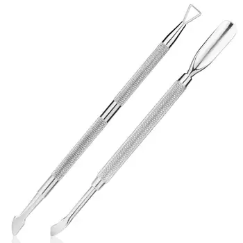 2Pcs Professional Stainless Steel Triangle Dead Skin Remover Cuticle Pusher Nail Scraper Peeler Nail Art Pedicure Manicure Tools
2Pcs Professional Stainless Steel Triangle Dead Skin Remover Cuticle Pusher Nail Scraper Peeler Nail Art Pedicure Manicure Tools