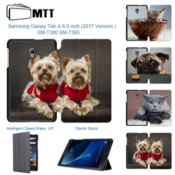 MTT Case Cover For Samsung Galaxy Tab A 8.0 inch SM-T380 T385 Slim PU Leather Flip Stand Smart Cover Cute Dog Tablet Case coque
MTT Case Cover For Samsung Galaxy Tab A 8.0 inch SM-T380 T385 Slim PU Leather Flip Stand Smart Cover Cute Dog Tablet Case coque