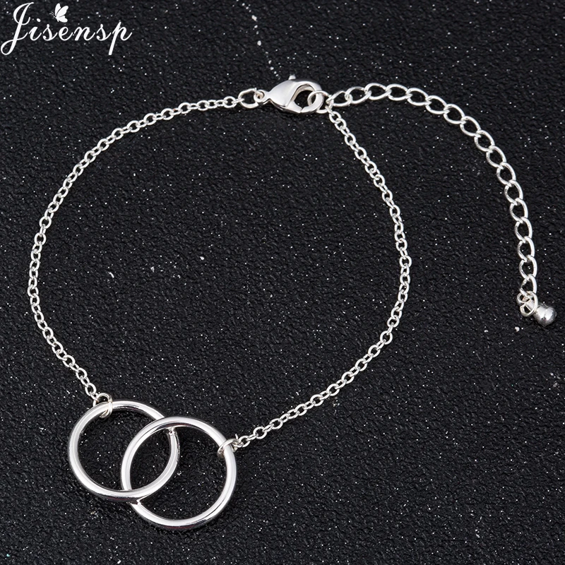 Jisensp Fashion Simple Circle Gold Bracelet Minimalist Double Round Bracelets for Women Men Jewelry Bridesmaid Gift bisuteria
Jisensp Fashion Simple Circle Gold Bracelet Minimalist Double Round Bracelets for Women Men Jewelry Bridesmaid Gift bisuteria