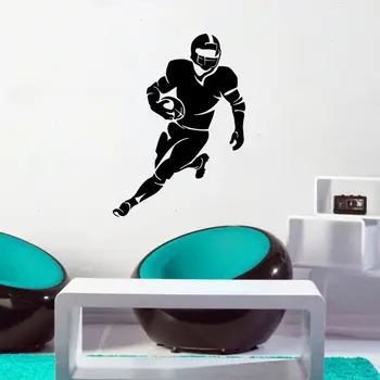 Rugby Action Silhouette Wall Sticker Sport Decor Gym Decoration Package Modern for Window Furniture XLL Single-piece Plastic 
Rugby Action Silhouette Wall Sticker Sport Decor Gym Decoration Package Modern for Window Furniture XLL Single-piece Plastic