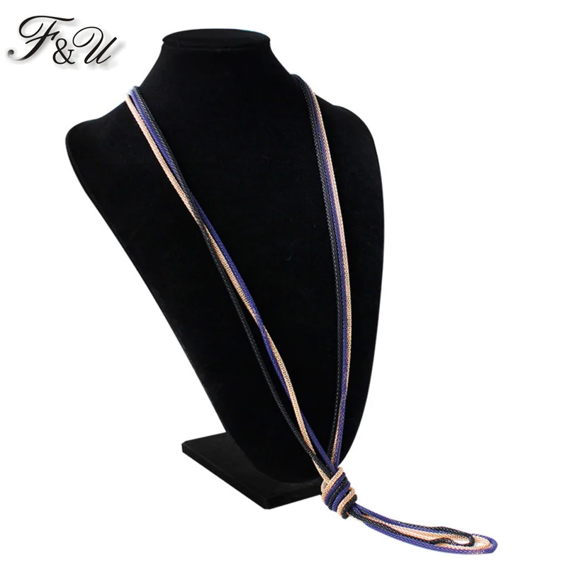 F&U Trendy Popular Simple Unique Design 3 Different Colors Chain Multilayers Metal Necklace for Women
F&U Trendy Popular Simple Unique Design 3 Different Colors Chain Multilayers Metal Necklace for Women