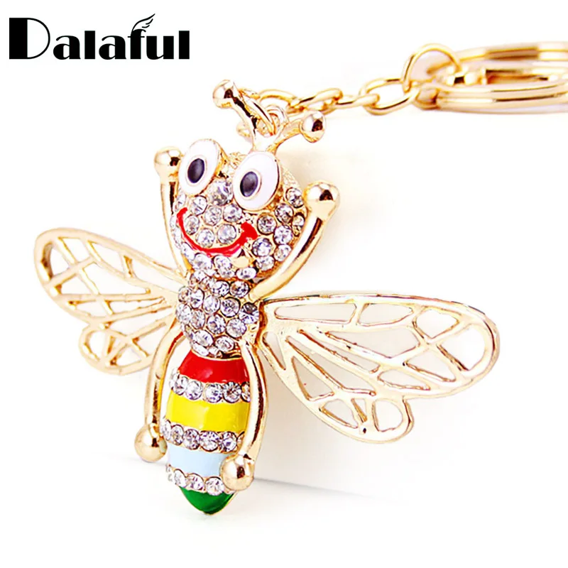 Enamel Cute Bee Crystal Keyrings cover Key Chains Holder For Car Purse Bag Pendant Buckle Best Gift Keychains K246
Enamel Cute Bee Crystal Keyrings cover Key Chains Holder For Car Purse Bag Pendant Buckle Best Gift Keychains K246