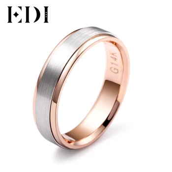 EDI Classic Brushed Soild 14K 585 Rose White Gold Wedding Bands For Mens Engagement Ring Gentleman Jewelry
EDI Classic Brushed Soild 14K 585 Rose White Gold Wedding Bands For Mens Engagement Ring Gentleman Jewelry