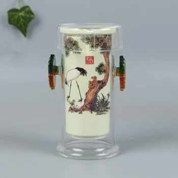 Chinese Style Binocular Teapot with Ceramic Filter Lid Kit Heat-resistant Clear Glass Kettles Hand Painted Art Pattern Teaware
Chinese Style Binocular Teapot with Ceramic Filter Lid Kit Heat-resistant Clear Glass Kettles Hand Painted Art Pattern Teaware