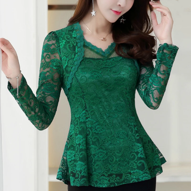 fashion women blouses 2019 sexy hollow lace blouse shirt long sleeve women shirts plus size womens tops and blouses blusas A839
fashion women blouses 2019 sexy hollow lace blouse shirt long sleeve women shirts plus size womens tops and blouses blusas A839