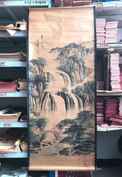Chinese famous old Landscape ink painting and long scroll painting Decorative ink painting 04
Chinese famous old Landscape ink painting and long scroll painting Decorative ink painting 04