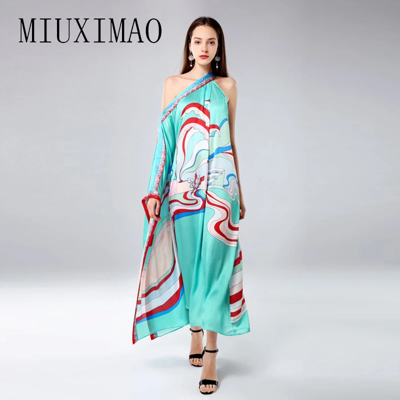 MIUXIMAO Custom Plus Size Dress Fashion Newest Arrival Loose Asymmetrical Slash Neck AndOne-Shoulder Ankle-Length Dress Women
MIUXIMAO Custom Plus Size Dress Fashion Newest Arrival Loose Asymmetrical Slash Neck AndOne-Shoulder Ankle-Length Dress Women