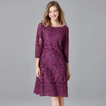 2019 O Neck Three Quarter Large Size Dress Sexy Women Hollow Out Lace Patchwork Night Club Body con Party Dresses Wholesale
2019 O Neck Three Quarter Large Size Dress Sexy Women Hollow Out Lace Patchwork Night Club Body con Party Dresses Wholesale