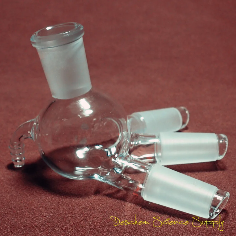 24/40,Glass Distillation Receiver Adapter,Cow Shpae,Lab Chemistry Glassware
24/40,Glass Distillation Receiver Adapter,Cow Shpae,Lab Chemistry Glassware