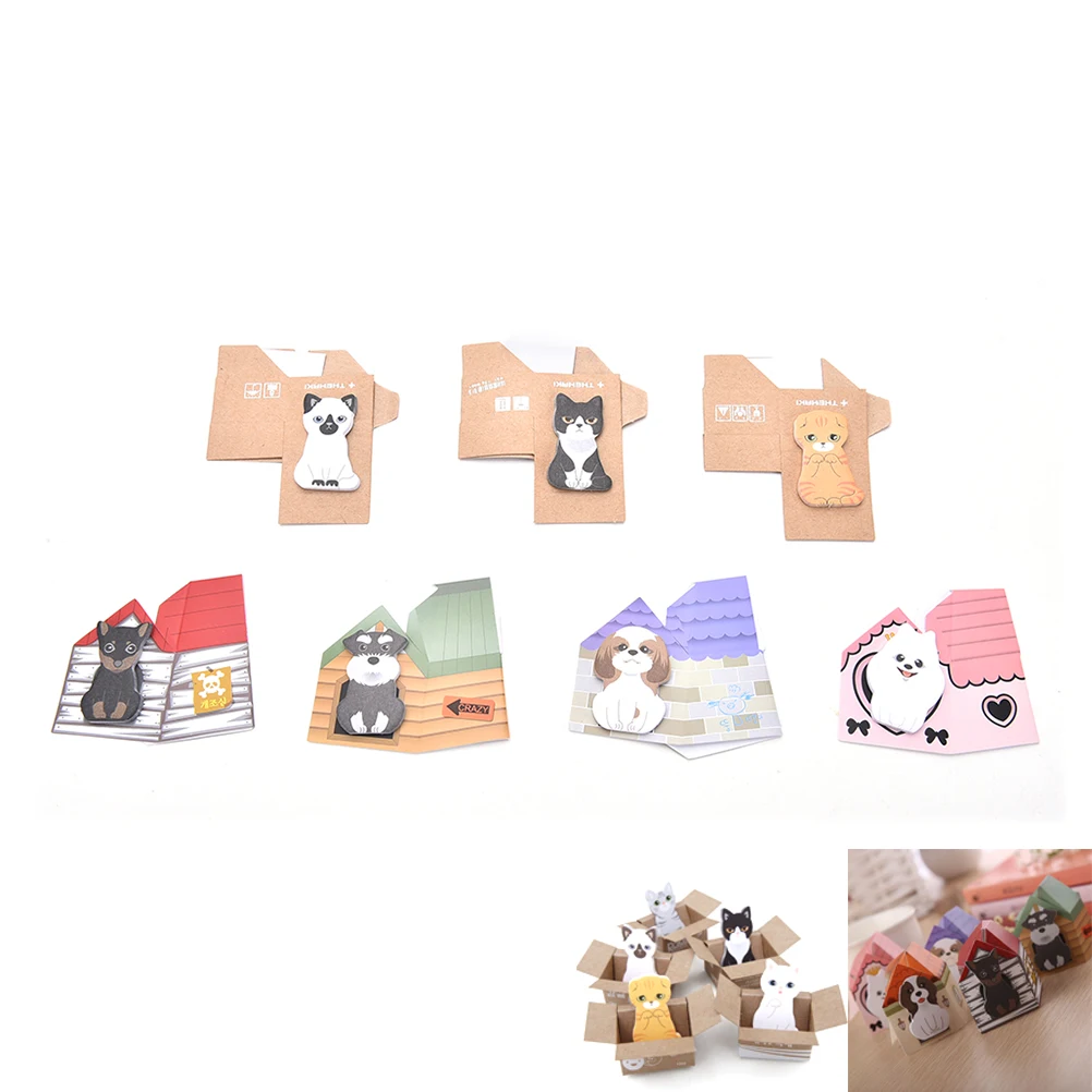 Cute Cat and Dog Memo Pads Notepad Sticky Note Label 3D Cartoon Kawaii Paper Scrapbooking Stickers Office School Stationery Gift
Cute Cat and Dog Memo Pads Notepad Sticky Note Label 3D Cartoon Kawaii Paper Scrapbooking Stickers Office School Stationery Gift
