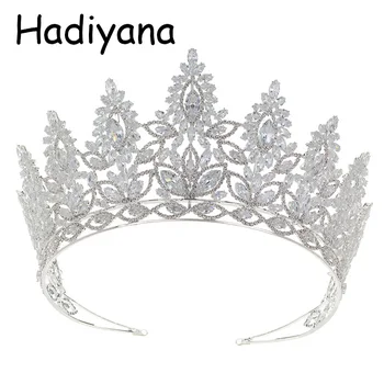 Hadiyana Luxury New Bride Bridesmaid Wedding tiaras and crowns Headband Shiny Cubic Zirconia Party Jewelry Crown HG6079
Hadiyana Luxury New Bride Bridesmaid Wedding tiaras and crowns Headband Shiny Cubic Zirconia Party Jewelry Crown HG6079