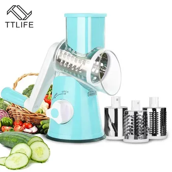 TTLIFE Multifunction Vegetables Cutter kitch 3 Stainless Blade Grater Round Mandoline Slicer Potato Slicer Kitchen Gadgets
TTLIFE Multifunction Vegetables Cutter kitch 3 Stainless Blade Grater Round Mandoline Slicer Potato Slicer Kitchen Gadgets