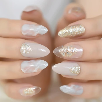 Pointed Stiletto False Nail Art Tips Nude Grey Marble Cloud Fake Nails Clear Shimmer Glitter Press on Full Summer Daily Wear
Pointed Stiletto False Nail Art Tips Nude Grey Marble Cloud Fake Nails Clear Shimmer Glitter Press on Full Summer Daily Wear