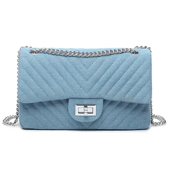 fashion small denim bag design flap party purse quality pu artificial leather women shoulder Crossbody bags chain
fashion small denim bag design flap party purse quality pu artificial leather women shoulder Crossbody bags chain