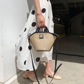 2019 Stylish Summer Beach Bag French Style Straw Bag Women Tote Woven Handbags Elegant Vintage Shoulder Messener Bags
2019 Stylish Summer Beach Bag French Style Straw Bag Women Tote Woven Handbags Elegant Vintage Shoulder Messener Bags