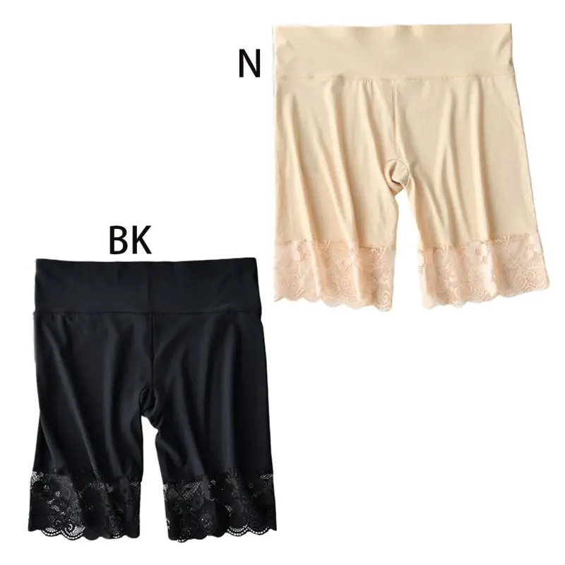 Women Plus Size High Waist Tummy Control Under Shorts Floral Lace Trim Safety Seamless Ice Silk Mesh Short Pants 3XL
Women Plus Size High Waist Tummy Control Under Shorts Floral Lace Trim Safety Seamless Ice Silk Mesh Short Pants 3XL