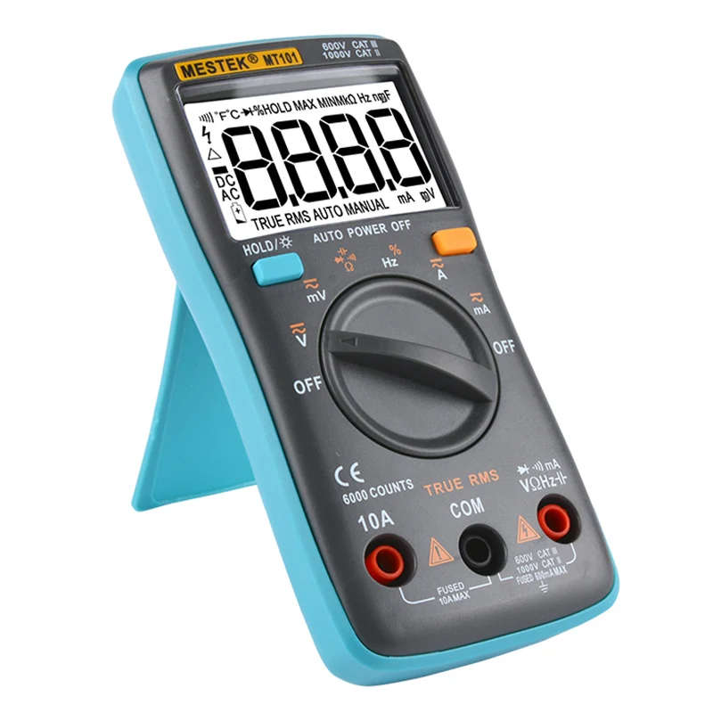 MESTEK MT101 portable handheld shockproof anti-burn mini digital multimeter professional probe tester 6000 counter multimeter
MESTEK MT101 portable handheld shockproof anti-burn mini digital multimeter professional probe tester 6000 counter multimeter