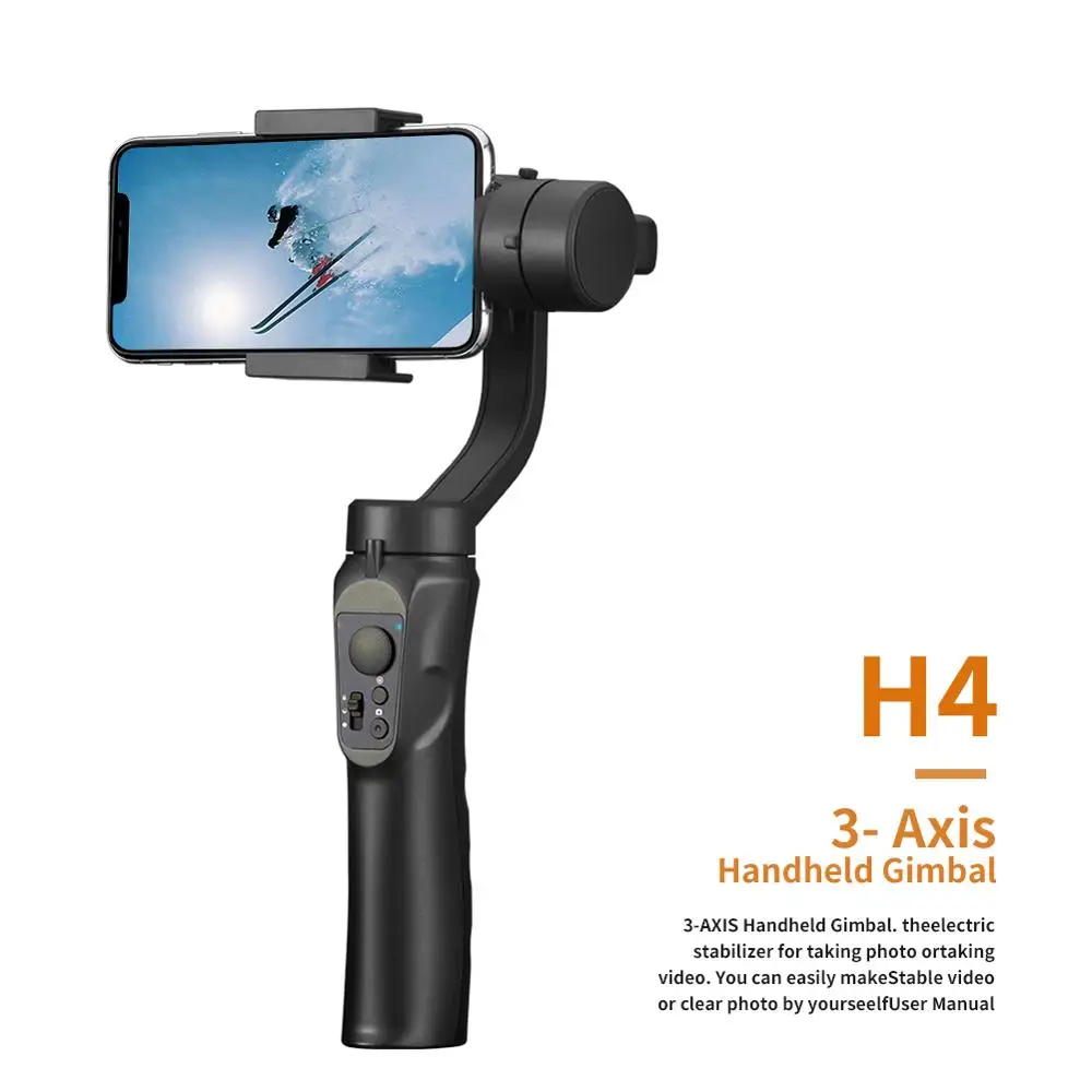 Smooth H4 3-Axis Handheld Smartphone Gimbal Stabilizer for iPhone XS XR 8Plus 8 Samsung S9 S8 S7 Galaxy Huawei & Action Camera
Smooth H4 3-Axis Handheld Smartphone Gimbal Stabilizer for iPhone XS XR 8Plus 8 Samsung S9 S8 S7 Galaxy Huawei & Action Camera