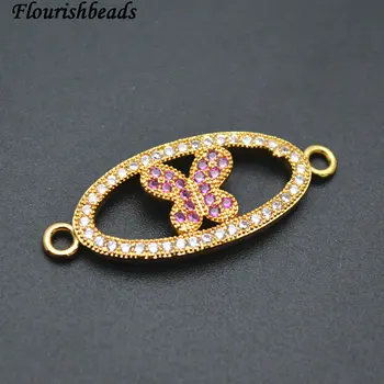 12x30mm Oval Shape Butterfly Metal Charm Paved CZ Jewelry Connectors Fit Pendants or Bracelets Making
12x30mm Oval Shape Butterfly Metal Charm Paved CZ Jewelry Connectors Fit Pendants or Bracelets Making