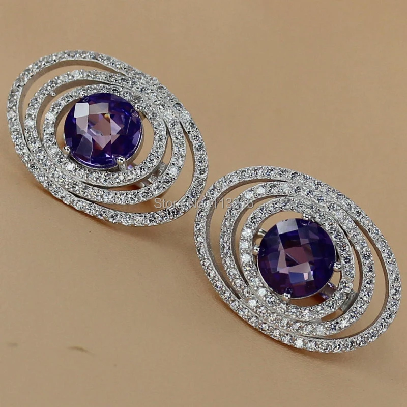 Fleure Esme best sell Silver Plated Earrings Purple and White Cubic Zirconia R3264 Promotion New Arrivals Jewelry Christmas gift
Fleure Esme best sell Silver Plated Earrings Purple and White Cubic Zirconia R3264 Promotion New Arrivals Jewelry Christmas gift