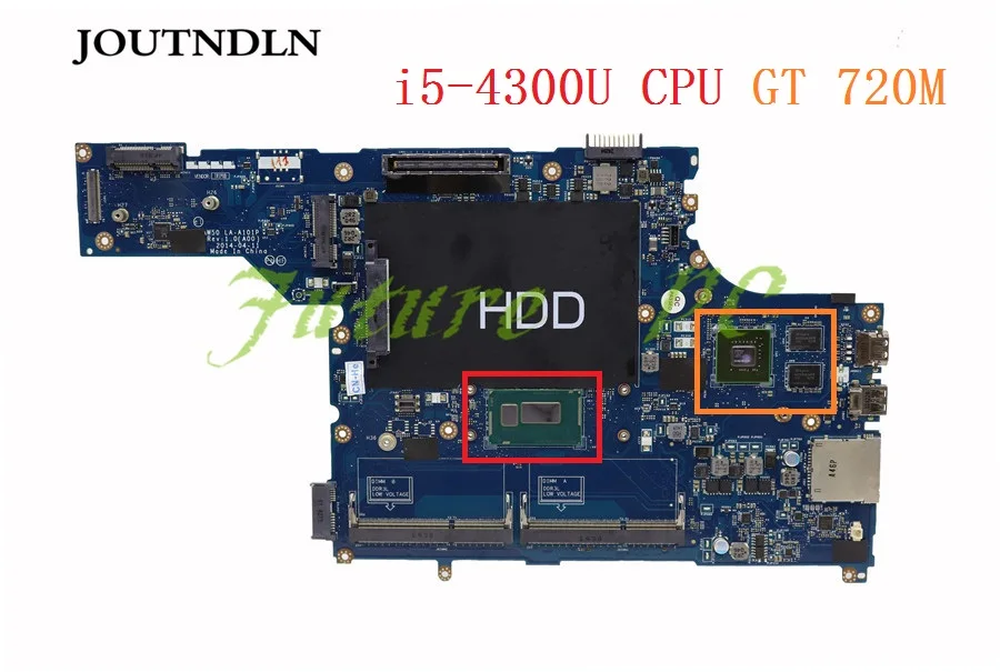 Материнская плата JOUTNDLN для ноутбука Dell Latitude E5540 VAW50 LA-A101P 9VV3C 09VV3C CN-09VV3C W i5-4300U CPU GT720M