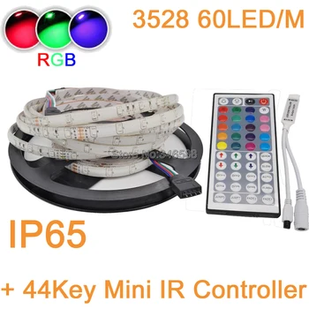 5M 10M 300LEDs 60LED/M IP65 Waterproof 3528 2835 SMD RGB Fleixble Strip Kit+ 44Key Mini IR Remote Controller for Decoration
5M 10M 300LEDs 60LED/M IP65 Waterproof 3528 2835 SMD RGB Fleixble Strip Kit+ 44Key Mini IR Remote Controller for Decoration