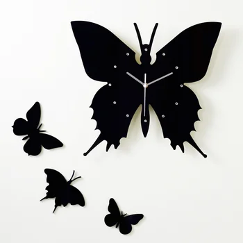 New upgrade DIY butterfly shape wall clock modern design for bedroom sitting room corridor home decor black/red
New upgrade DIY butterfly shape wall clock modern design for bedroom sitting room corridor home decor black/red