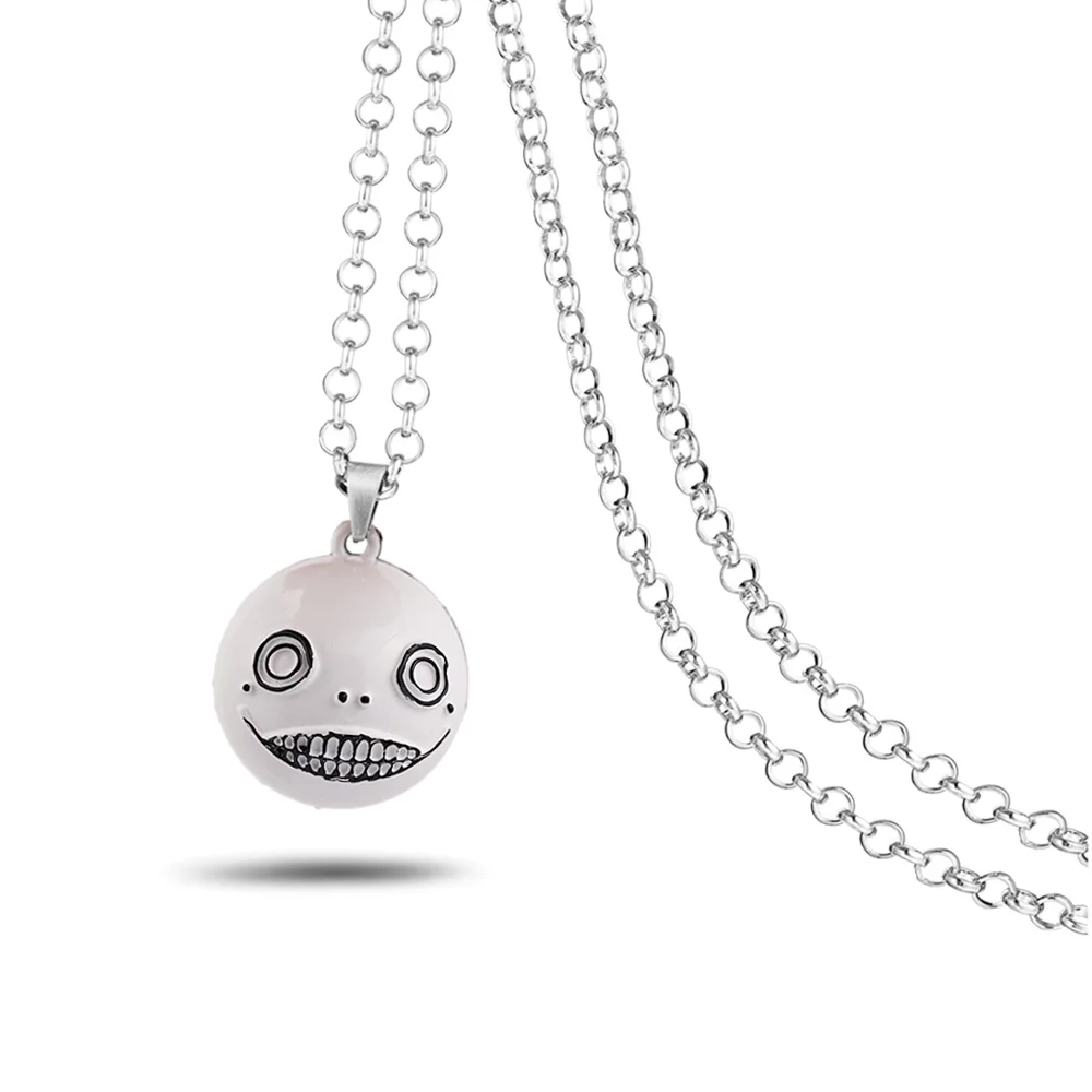 Ожерелье NieR Automata с металлическим шаром робот 2B Emil No2 Тип B кулон Модные звенья цепи