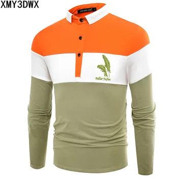 2018 autumn Fashion casual men's polo shirts long sleeve cotton male Feather Printing Slim Fit Blue Green Polo Shirts Clothing
2018 autumn Fashion casual men's polo shirts long sleeve cotton male Feather Printing Slim Fit Blue Green Polo Shirts Clothing