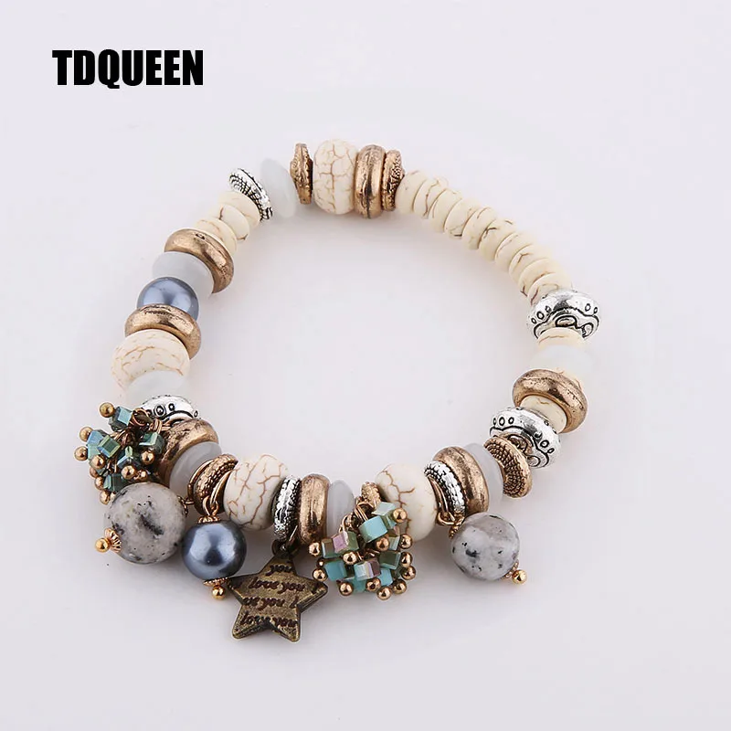 Natural Stone Women Charms Bracelet Gold-color Metal Star Charm Elegant White Beads Bracelet High Quality Boho Jewelry Bracelets
Natural Stone Women Charms Bracelet Gold-color Metal Star Charm Elegant White Beads Bracelet High Quality Boho Jewelry Bracelets