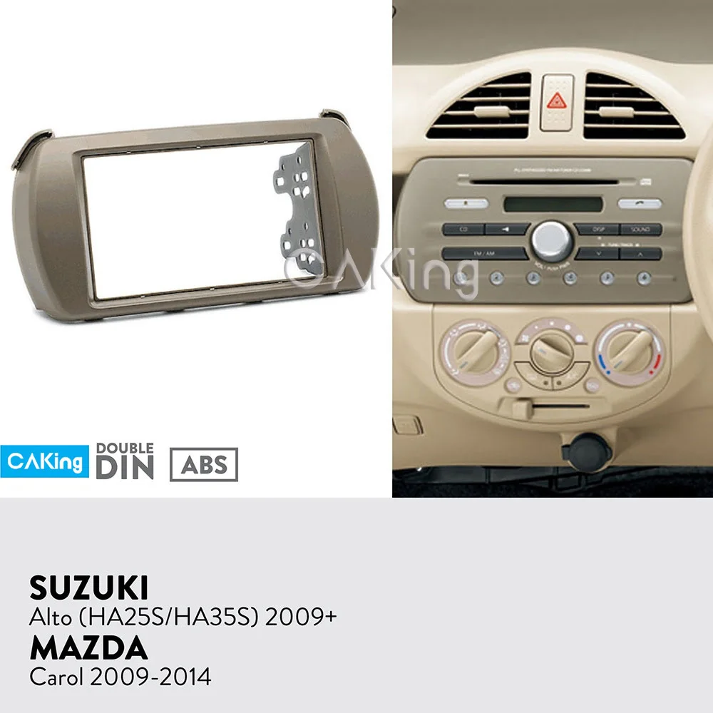 Car Fascia Radio Panel for SUZUKI Alto (HA25S/HA35S) 2009+ / MAZDA Carol 2009-2014 Dash Kit Facia Console Bezel Plate Adapter
Car Fascia Radio Panel for SUZUKI Alto (HA25S/HA35S) 2009+ / MAZDA Carol 2009-2014 Dash Kit Facia Console Bezel Plate Adapter