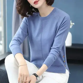 2019 New Spring Autumn Women Oversize Solid Knit Pullovers Sweater Female Korean Style Loose Tricot Short Coat Pull Femme K178
2019 New Spring Autumn Women Oversize Solid Knit Pullovers Sweater Female Korean Style Loose Tricot Short Coat Pull Femme K178