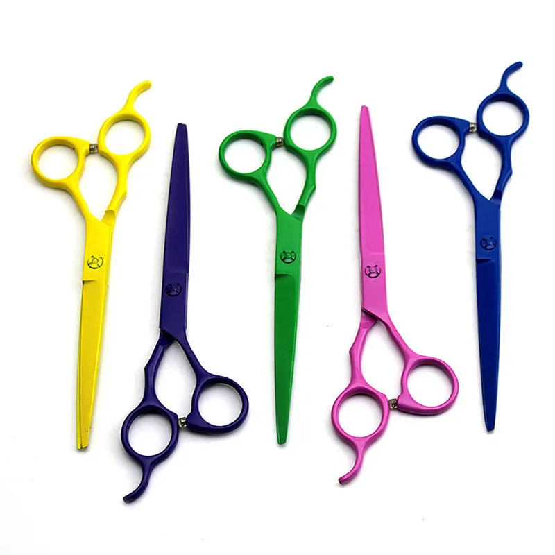 Multicolor Pet Dog Grooming Scissors Shears 7'' Straight Sharp Edge Stainless Steel Pet Dogs Cats Trimmer 1pcs
Multicolor Pet Dog Grooming Scissors Shears 7'' Straight Sharp Edge Stainless Steel Pet Dogs Cats Trimmer 1pcs