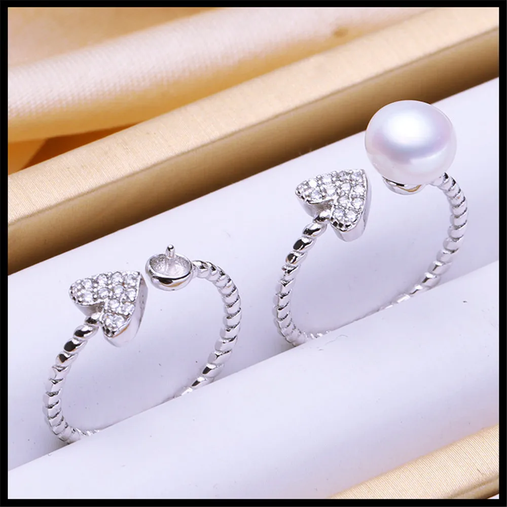 Classic Rings Resizable Design Rings Base 925 Silver Pearl Rings Settings Women DIY Pearl Rings Accessory No Pearl
Classic Rings Resizable Design Rings Base 925 Silver Pearl Rings Settings Women DIY Pearl Rings Accessory No Pearl