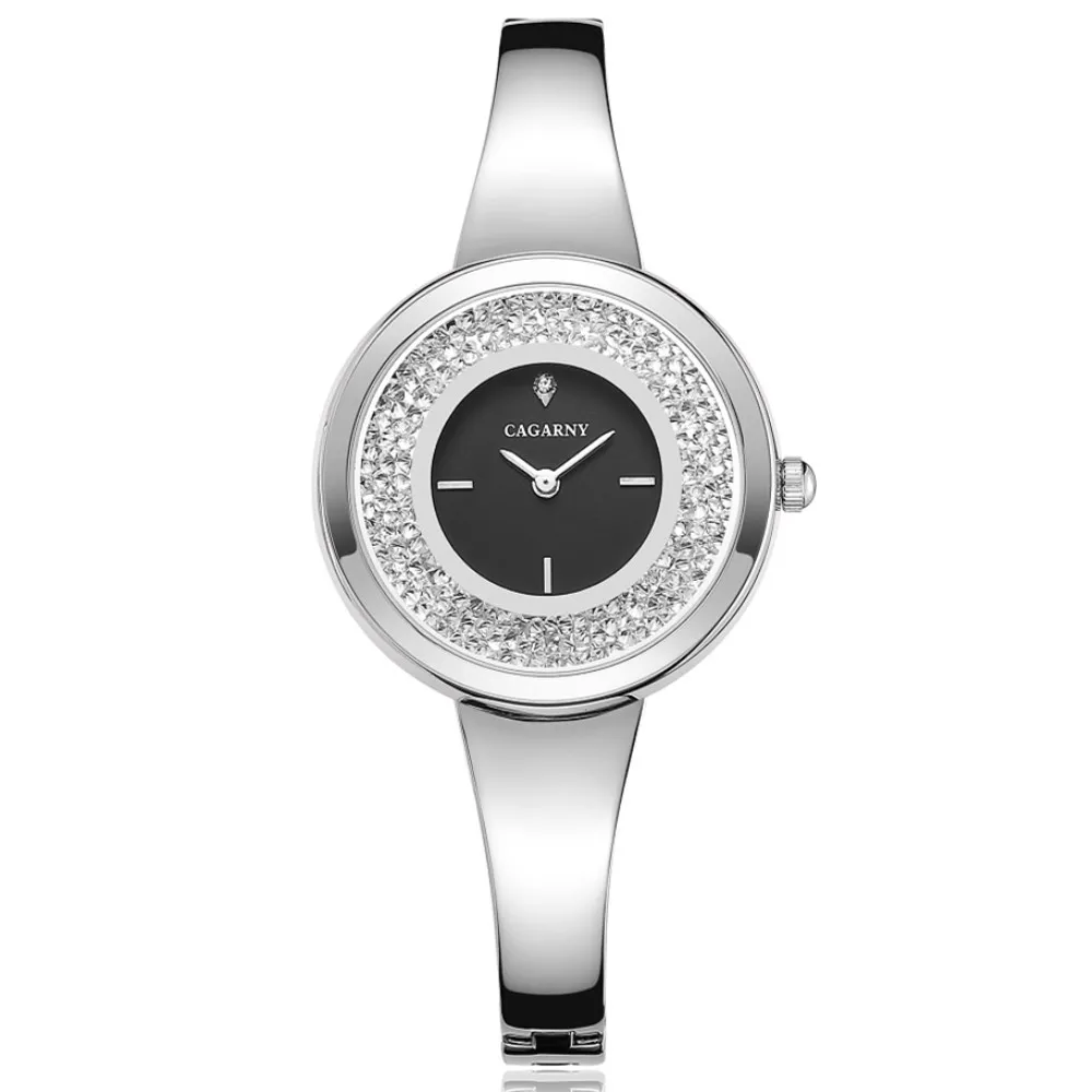 Cagarny silver Crystal Diamond Quartz Women Watches steel strip fashion Ladies Bracelet WristWatch Montre Femme Relogio Feminino
Cagarny silver Crystal Diamond Quartz Women Watches steel strip fashion Ladies Bracelet WristWatch Montre Femme Relogio Feminino