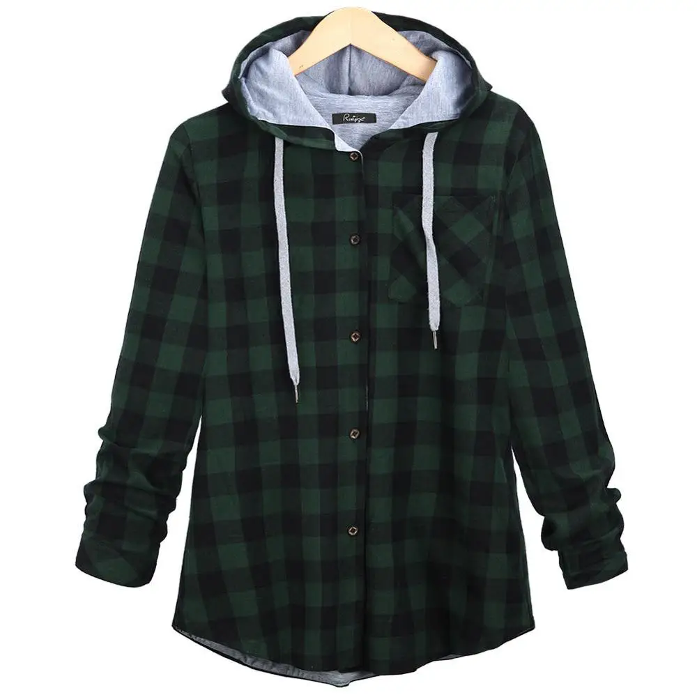 Baharcelin 4XL 5XL winter Fall Blouse full sleeve hooded shirts Women Blouse Plus Size casual vintage plaid hooded Tops clothing
Baharcelin 4XL 5XL winter Fall Blouse full sleeve hooded shirts Women Blouse Plus Size casual vintage plaid hooded Tops clothing