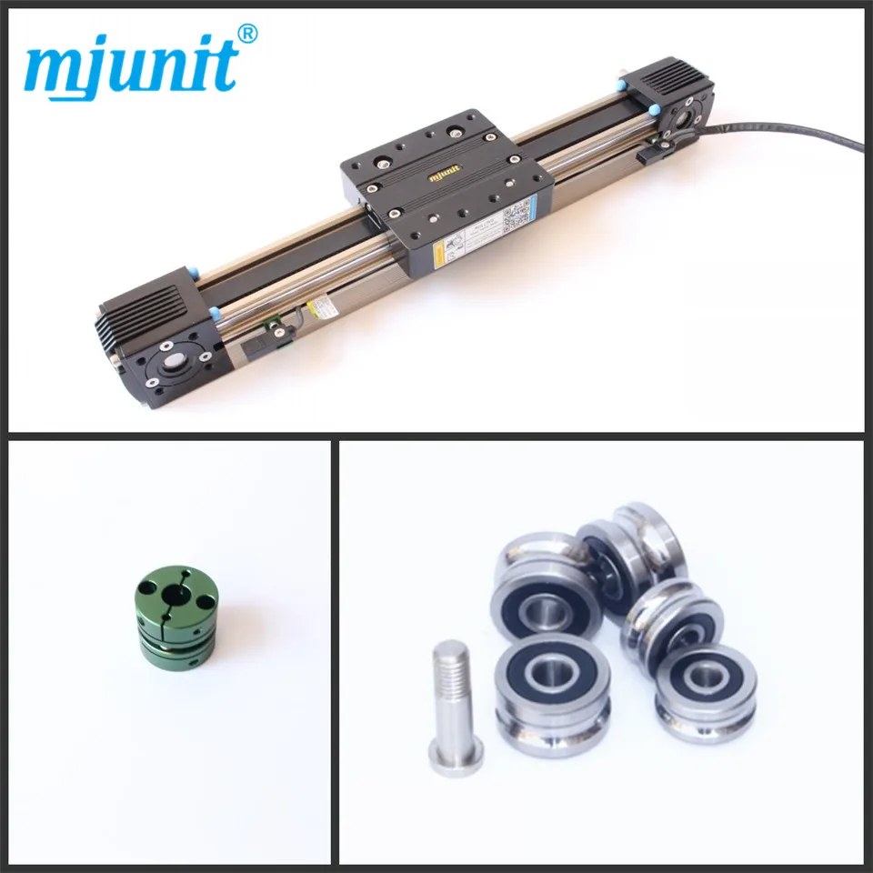 

mjunit MJ45 Belt drive linear actuator with 350mm total length 4 rails
