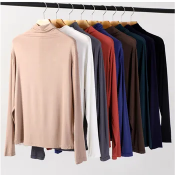 Johnature 2020 Autumn Winter New Korean Solid Color Loose Slim Turtleneck Womens Render Tops Casual All-match 9 Colors T-Shirts
Johnature 2020 Autumn Winter New Korean Solid Color Loose Slim Turtleneck Womens Render Tops Casual All-match 9 Colors T-Shirts