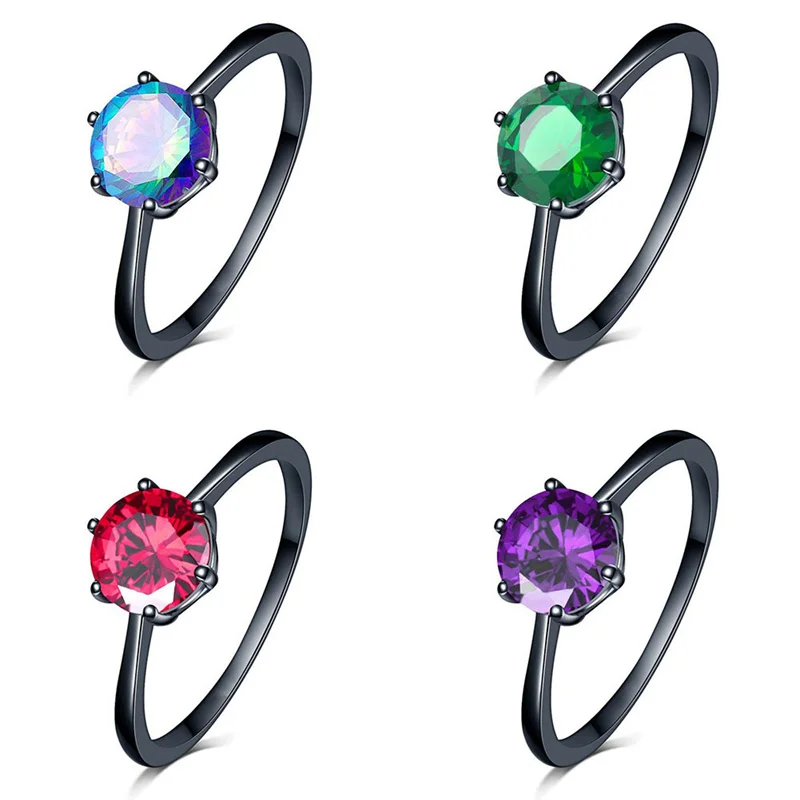 Charm Female Blue Opal Heart Ring Elegant Purple Ring Black Color Jewelry Vintage Wedding Rings For Women
Charm Female Blue Opal Heart Ring Elegant Purple Ring Black Color Jewelry Vintage Wedding Rings For Women