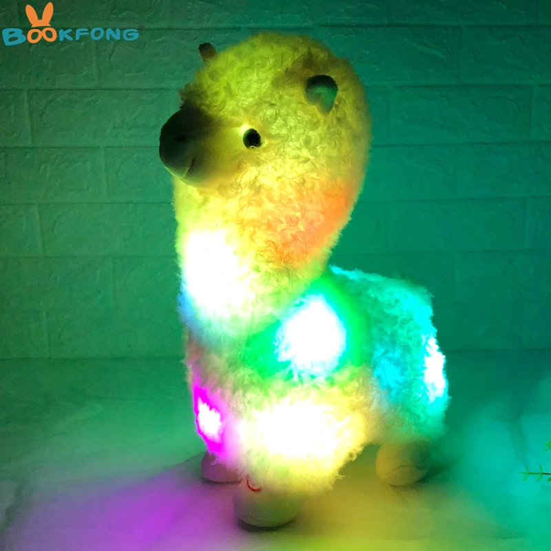 Dropshipping 45cm Glowing Llama Stuffed Animals Plush Toys LED Alpaca Toys Soft Luminous Shiny Llama Dolls Baby Kids Toys Gift
Dropshipping 45cm Glowing Llama Stuffed Animals Plush Toys LED Alpaca Toys Soft Luminous Shiny Llama Dolls Baby Kids Toys Gift