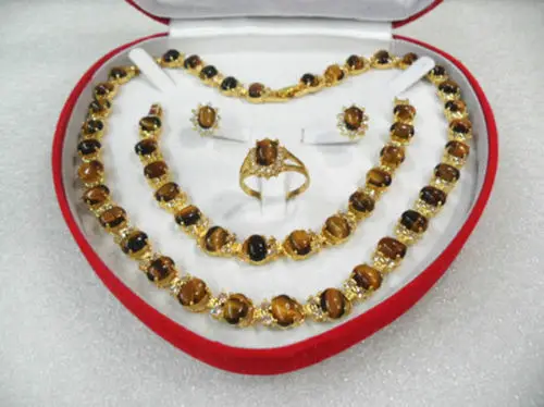 women's jewelry tiger's eye gem yellow gold Earring Bracelet Necklace Ring +box 5.27
women's jewelry tiger's eye gem yellow gold Earring Bracelet Necklace Ring +box 5.27